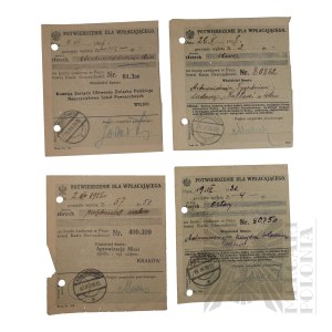 II RP - Set of Confirmation of Payments Made by Jerzy Downar.