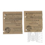 II RP - Zestaw Potwierdzeń Wpłat Dokonanych przez Jerzego Downara.