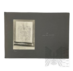 Second Republic Photo of Lviv Riflemen's Association Diploma for Marshal Pilsudski