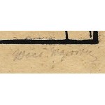 WĄSOWICZ Wacław (1891-1942) - Head of a Hutsul woman. Signed woodcut, dated. 1925.