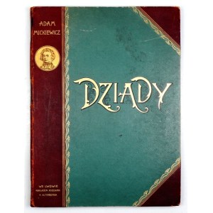 MICKIEWICZ A. - Dziady. Illustrated by C. Jankowski. 1896. with slipcase covers.
