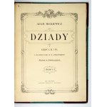 MICKIEWICZ A. - Dziady. Illustrated by C. Jankowski. 1896. with slipcase covers.