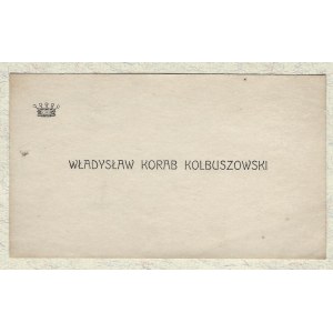 [KOLBUSZOWSKI Władysław]. Władysław Korab Kolbuszowski.