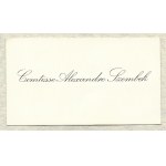 [SZEMBEKOWA Felicia or Jadwiga]. Comtesse Alexandre Szembek.