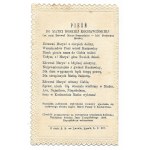 A Faithful Copy of the Miraculously Glorious Image of the N.P.M. Kochawinska. 1896.