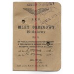 [TICKET]. District 15-day cl. 3 ticket for express and passenger trains [...]....
