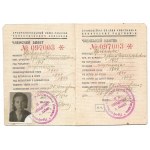 Service card of an employee of the Lviv Hippodrome from 1940.