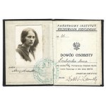 Legitimation of one of the first female AWF students from 1929