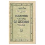 BOOK of inserts of the District Savings Bank in Krakow by Stanislaw Brachowski,...