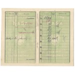 BOOK of inserts of the District Savings Bank in Krakow by Stanislaw Brachowski,...