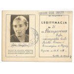LEGITIMACY. State Coeducational Gymnasium and High School in Krynica. Document issued to Zofia Stamperowa, teacher vs.