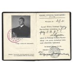 LEGITIMATION of the Polish Ski Association of Wladyslaw Jaworski of Cracow, issued in Zywiec on December 22, 1931.