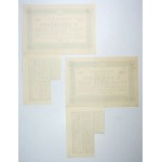 CEGIELSKI H., Stock Society. Stock for 50 zloty (2 pieces).