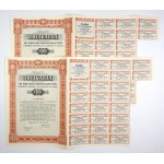 OBLIGATION 4% Consolidation Loan registered value of one hundred zlotys in gold (2 pieces).