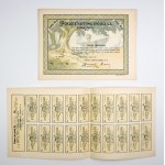 POKUCIE. Naftowa Spółka S. A. in Cracow. Collective action for 5 shares of one thousand (1000) each....