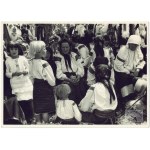 Hutsul women at the fair in Kosovo in a photograph from the years. 1930s.