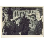 Photo-Plat - Women at a fair in Polesie in a 1930s photograph.