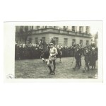 Arrival of Marshal J. Pilsudski for Independence Day at Saski Square in Warsaw....