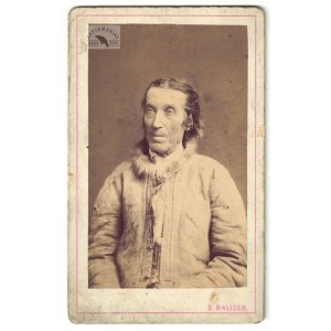 Kraków, S. Balicer - a highlander? in a sheepskin coat in a photograph from the 2nd half of the 19th century.