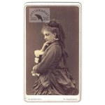 W. Rzewuski - photograph of Helena Modrzejewska from the 1870s.