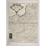A two-part map of Poland by V. Coronelli, 1692