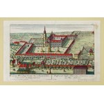 Cistercian monastery in Henryków in a copper engraving by F. B. Werner from around 1750.