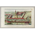 Cistercian monastery in Henryków in a copper engraving by F. B. Werner from around 1750.