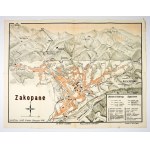 [ZAKOPANE]. Zakopane. Color plan from 1940