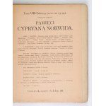 CHIMERA. Vol. 8, z. 22/23/24: VII-VIII-IX 1904. volume dedicated to C. K. Norwid.