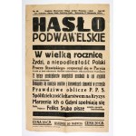 Podwawelskie Password. Kraków. 17 XI 1935