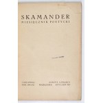 SKAMANDER. Vol. 2, z. 4: I 1921. cover. T. Gronowski.