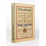 ADRESSBUCH der Stadt Schweidnitz [= Swidnica] und der Landgemeinden des Kreises einschl. der Stadt Zobten [= Sobótka]....