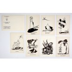 Series of 7 scouting postcards by M. Walentynowicz, London, IX 1971.