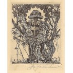 JAKUBOWSKI S. - Swiatowid. Etching signed in pencil.