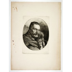 WOJNARSKI J. - Józef Piłsudski. Akwatinta sygn. JWojnarski 1919, odb. własnoręcznie.