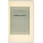 L. Gradstein, J. Waldorff - Gorzka sława. 1960. Podpis J. Waldorffa