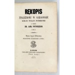 POTOCKI J. - The manuscript found in Saragossa. Vol. 1-6. Leipzig 1857. second edition of the Polish translation of the whole