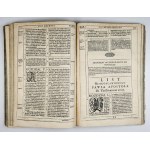 New Testament from the first edition of the Bible of J. Wujka. Cracow 1599.