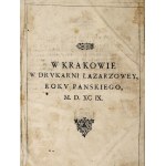 New Testament from the first edition of the Bible of J. Wujka. Cracow 1599.