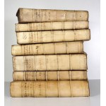 Seven volumes (of nine) of the Library of the Polish Brothers, Amsterdam 1656-1692
