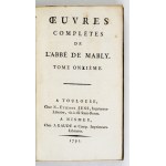 MABLY G. - Du Gouvernement et des loix de la Pologne. 1791.