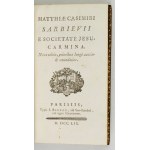 SARBIEWSKI, M. — *Carmina*. New edition. 1759. With an ex-libris by F. Potocki.