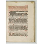 ZABOROWSKI S., BURCHARD J. - Ordo Misse. Cracow 1512. an early printing by F. Ungler
