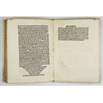 ZABOROWSKI S., BURCHARD J. - Ordo Misse. Cracow 1512. an early printing by F. Ungler