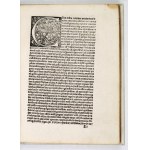 ZABOROWSKI S., BURCHARD J. - Ordo Misse. Cracow 1512. an early printing by F. Ungler