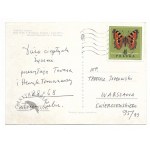[TOMASZEWSKI Henryk]. Postcard with handwritten name day greetings by Henryk Tomaszewski on behalf of...