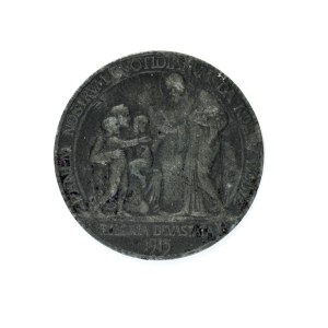 [MEDAL]. Polonia devastata 1915. Panem nostrvm qvotidianvm da nobis hodie.