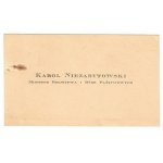 [NIEZABYTOWSKI Karol]. Karol Niezabytowski Minister Rolnictwa i Dóbr Państwowych.
