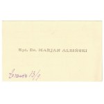 [ALBIŃSKI Marjan]. Kpt. Dr. Marjan Albiński.