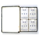 [KARTY do gry, mahjong, Piatnik]. Zestaw 144 kart do gry w mahjonga wiedeńskiej firmy F. Piatnik &...